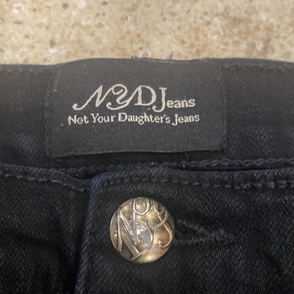 NYDJ ‘Made for Women with Real Curves’ Black Bootcut Denim Jeans Size 10 - Picture 10 of 13